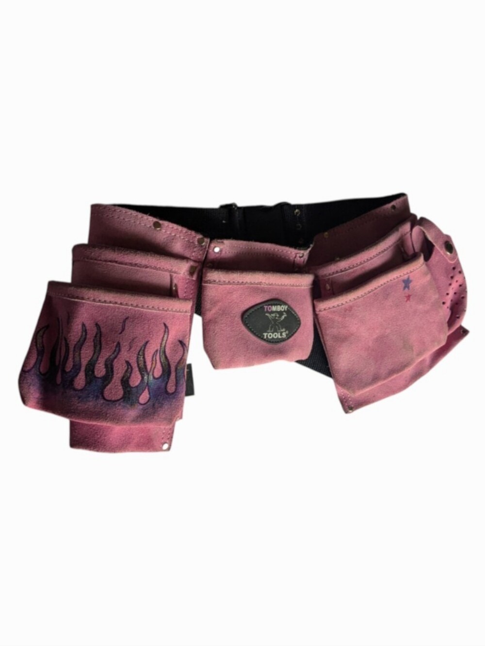 Tomboy Tools Pink Leather Tool Belt